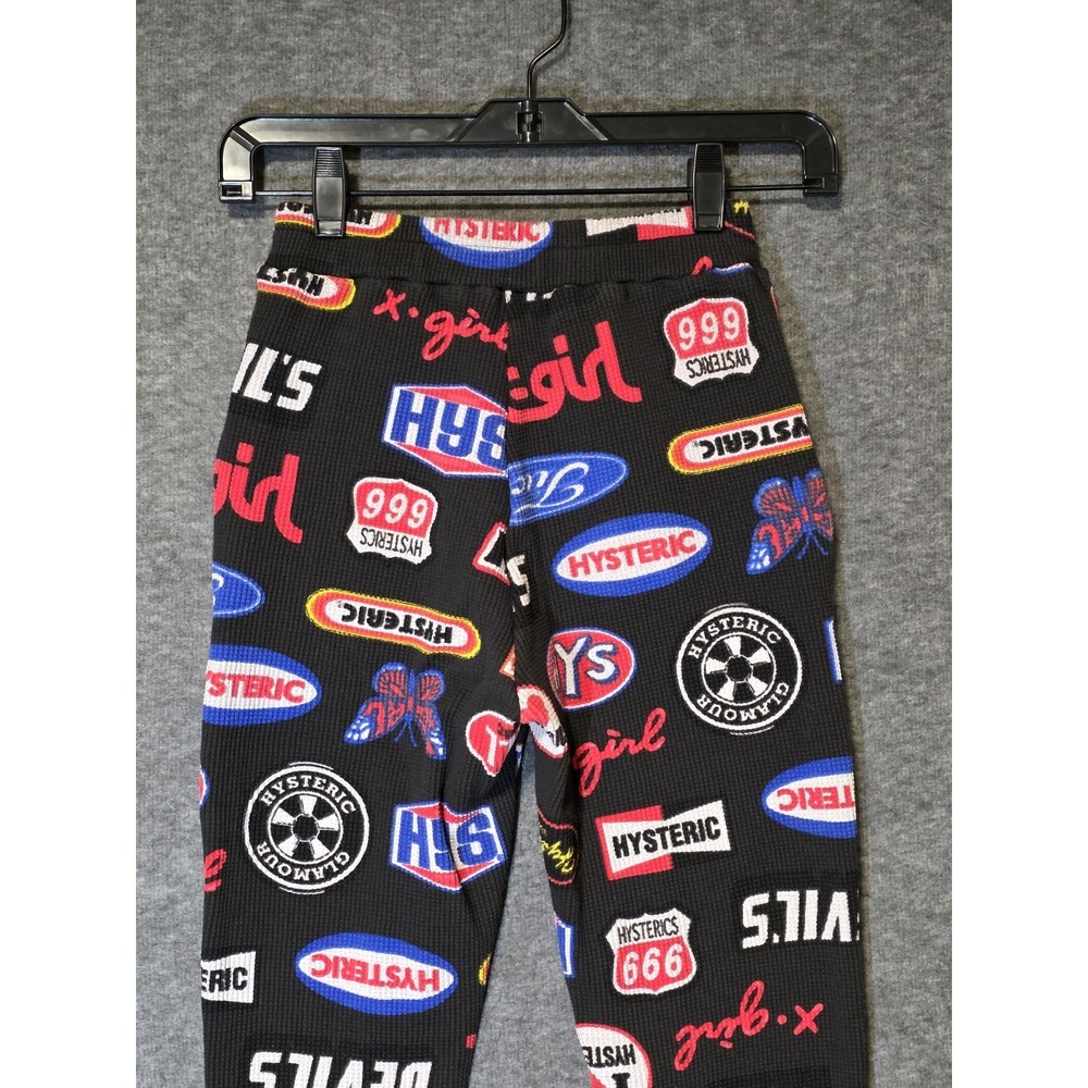 X-Girl x Hysteric Glamour Women's Small‎ Waffle Knit Flare Pants Stretch Collab - Picture 9 of 15